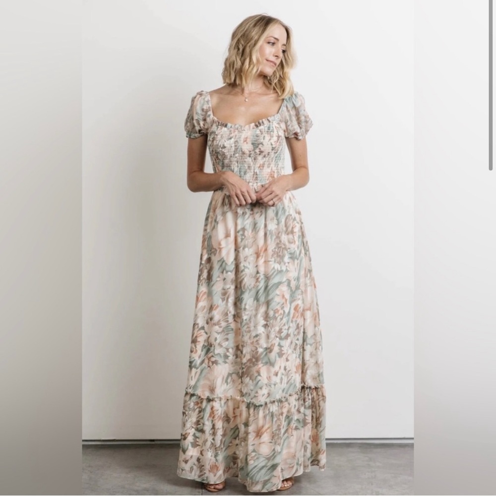 Baltic Born Larissa sage floral maxi NWT
